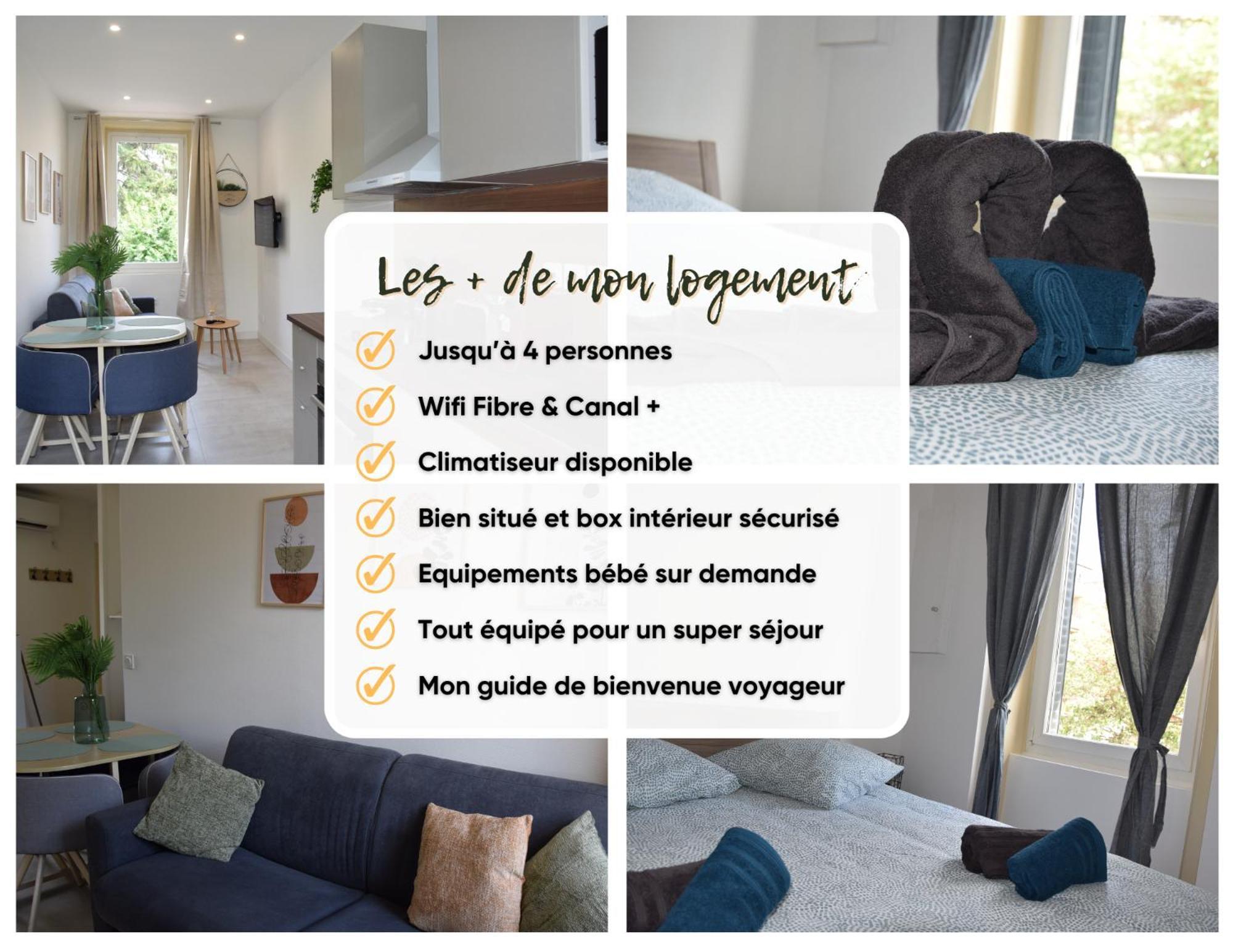 Elegant T2 A Bron, Tramway A 2Min, Box Parking, 4Personnes Daire Dış mekan fotoğraf